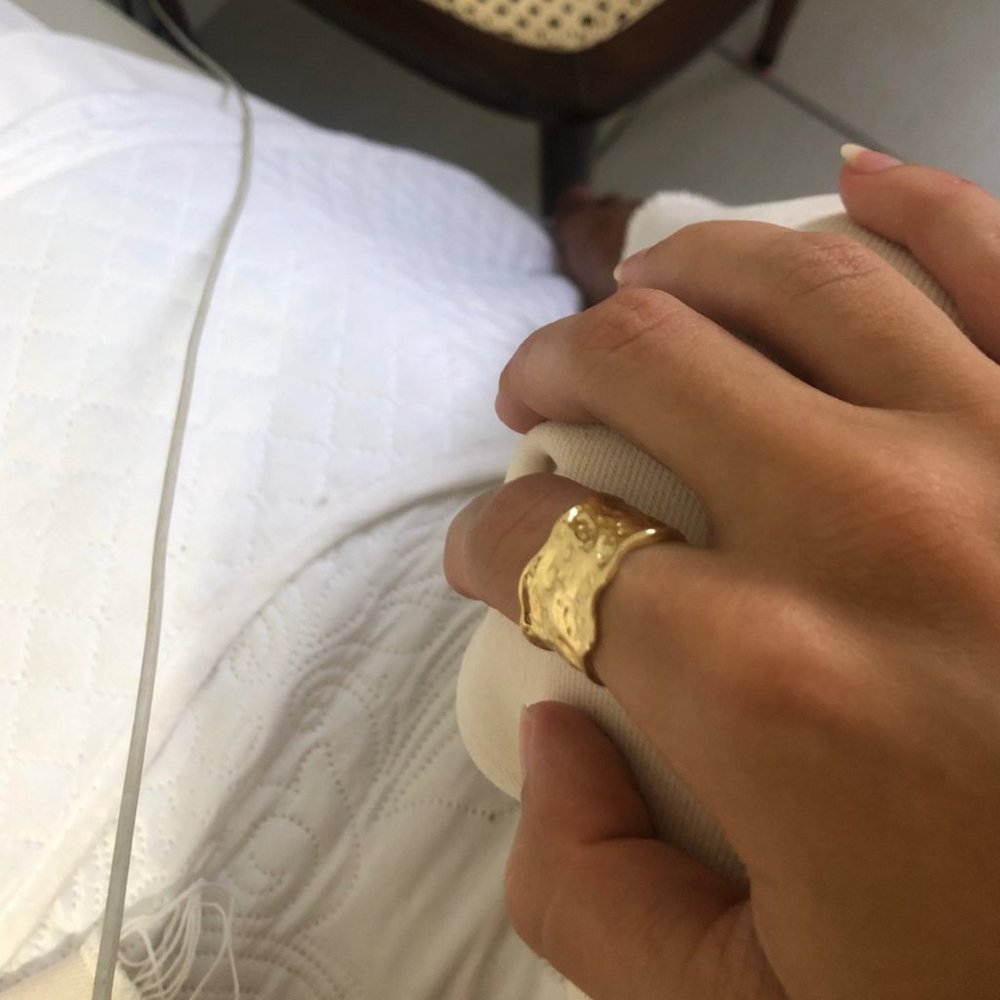 New!! 18K Gold Plated Geometric Adjustable Rings - Picture 5 of 5